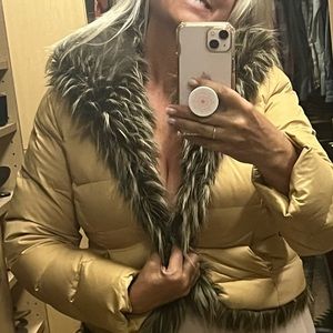 INC International down and polyester jacket. Size medium, but fits small.